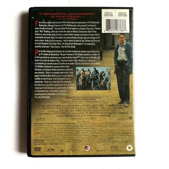 The Shawshank Redemption Dvd - Picture 2 of 3